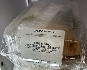 Mise en garde à la population - Présence non déclarée de moutarde, de lait et d'anchois dans le croustillant rôti de bœuf préparé et vendu en format boîte à lunch par l'entreprise Marché Montréal-Est