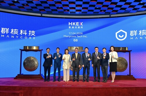 （At the Listing Ceremony of Manycore Tech）