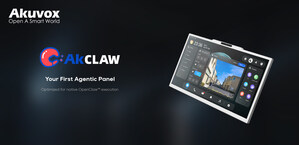 Akuvox Launches AKClaw Panel: The World's First Indoor Monitor Optimized for Native OpenClaw™ Execution