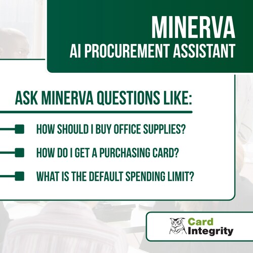 Card Integrity officially introduced its newest service, the Minerva Procurement AI Assistant.