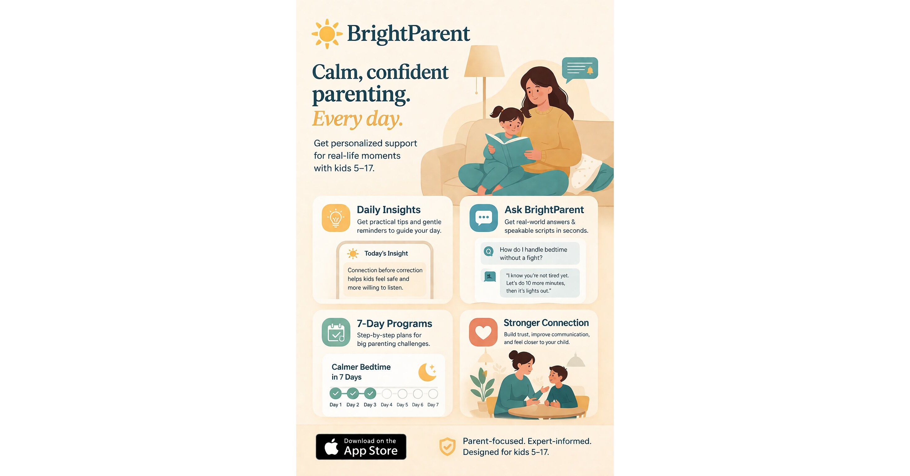 BrightParent Introduces Personalized Parenting App for Parents of Kids Ages 5 to 17