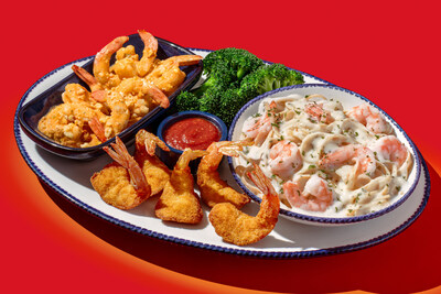 Pictured: Red Lobster's NEW! Marry Me Shrimp, Walt’s Favorite Shrimp and Shrimp Linguini Alfredo.