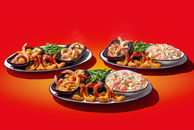 Pictured: a variety of Red Lobster Endless Shrimp combinations featuring NEW! Marry Me Shrimp, Garlic Shrimp Scampi, Shrimp Linguini Alfredo and Walt’s Favorite Shrimp.
