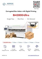 Digital Printed Box by BM2800-Ultra Corrugated Box Maker