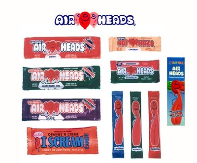 Original Airheads logo and packaging