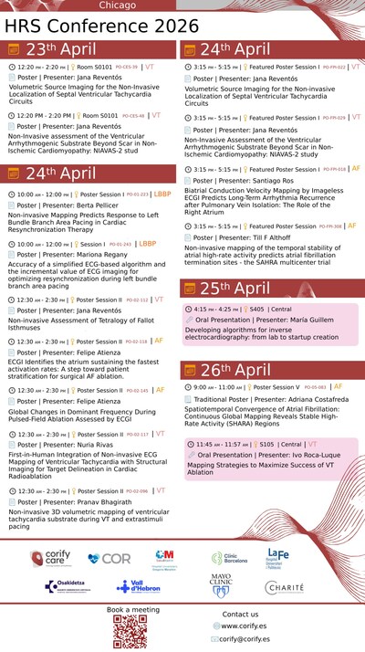 HRS 2026 Conference agenda: contributions using Corify's technology