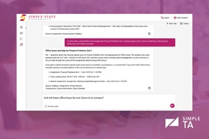 Simple Higher Ed Launches Simple TA, an AI Teaching Assistant Built for Scaling Instructional Support and strong Data Governance