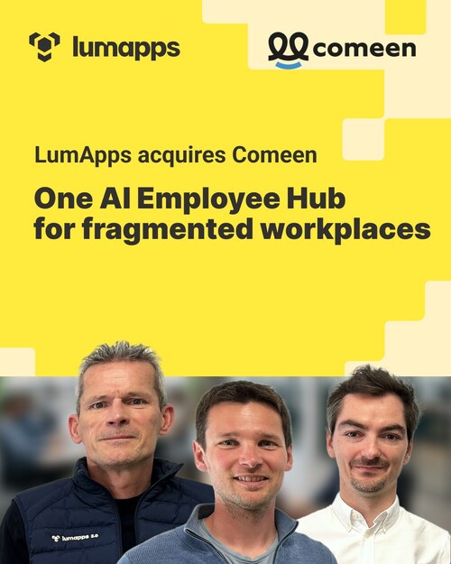 LumApps to Acquire Comeen to Expand its AI Employee Hub into Workplace Experience