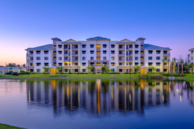 The Ellery offers luxury one-, two-, and three-bedroom residences across eight lakeside buildings, blending modern design and resort-style living.