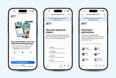 Dollar Flight Club helps travelers find the best flight deals worldwide, saving them up to 90% on airfare. The platform monitors airfare around the clock, identifies genuine deals against historical pricing and delivers curated alerts based on each member's home airports and dream destinations. Free membership is available, with premium plans offering even greater savings and exclusive perks like TSA PreCheck discounts and airport lounge access.