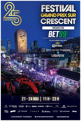 Le Festival Grand Prix sur Crescent célèbre 25 ans et prouve que les expériences en direct comptent plus que jamais (Groupe CNW/Festival Grand Prix sur Crescent)