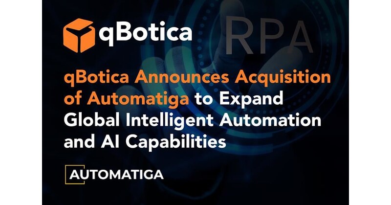 qBotica Announces Acquisition of Automatiga to Expand Global Intelligent Automation and AI Capabilities
