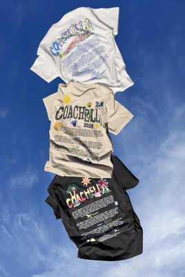 BELLA+CANVAS x Coachella festival merchandise.