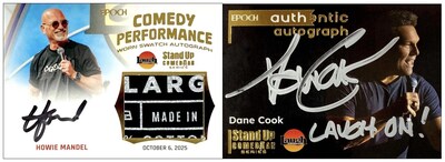 Howie Mandel, Dane Cook and other comics will be featured in the first-ever collectible trading card series dedicated exclusively to stand-up comedians, from Laugh Factory and Epoch..