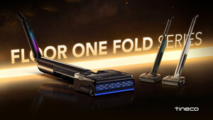 Tineco lance la série des FLOOR ONE i7 Fold :  l'aspirateur laveur ultra fin qui se plie en deux