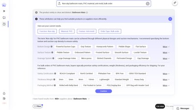 SourcingAI frees buyers from the constraints of keyword search. By understanding images, technical drawings, and natural language, it captures true sourcing intent and enables precise matching of products and suppliers with expert parameter support.