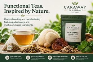 Caraway Tea Company Expands Functional Tea Manufacturing with Adaptogen and Mushroom-Based Blends