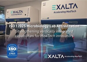 EXALTA Strengthens MedTech Development with ISO 17025 Microbiology Laboratory Accreditation