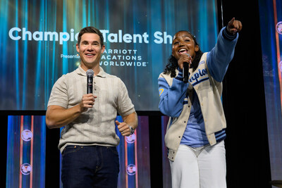 Adam Devine, Chief FUN-Raiser and U.S. National Champion Arielle