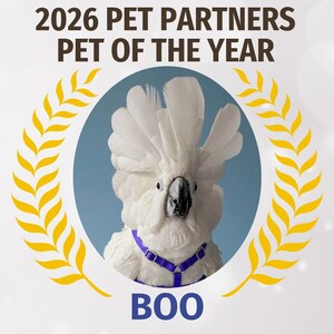 Pet Partners Names Boo, the Cockatoo as 2026 Pet of the Year