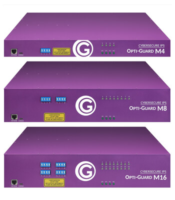 The CyberSecure IPS™ OPTI-GUARD™ series is available in 4, 8, and 16-port models to provide scalable, real-time intrusion detection for any fiber optic infrastructure—from small telecommunication networks to hyper scale data centers. Learn more at optiguard.com.