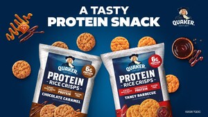 QUAKER® EXPANDS PORTFOLIO WITH NEW PROTEIN RICE CRISPS OFFERING GOOD SOURCE OF PROTEIN (6G PROTEIN) AND 9G WHOLE GRAINS PER SERVING
