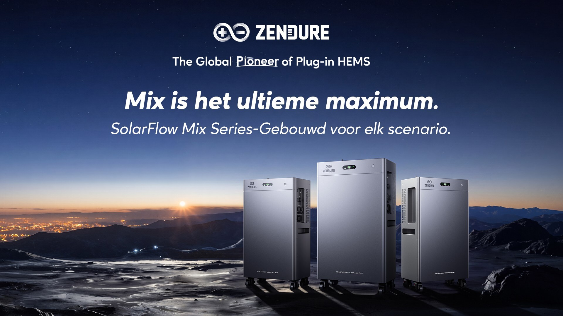 Zendure introduceert de SolarFlow Mix Serie in Europa: drie thuisaccusystemen, één platform, tot 91 % minder op de energierekening
