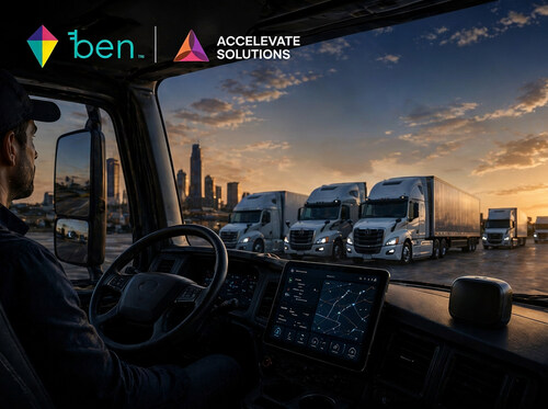 BEN Expands into Fleet Operations with Accelevate Investment and BEN’s Newly Granted Patent. Advancing real-time AI execution across commercial fleet systems and establishing a new in-vehicle enterprise engagement channel.