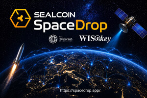 WISeKey's SEALCOIN Launches "Spacedrop" for the Machine-driven Economy