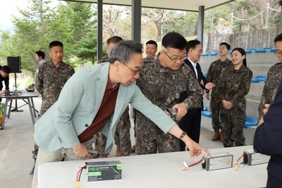 Live Demonstration of NEO’s High-Performance Drone Batteries at Capital Mechanized Infantry Division Base (CNW Group/NEO Battery Materials Ltd.)