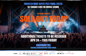 "DJ Snake Live in Hong Kong" Sold Out Limited Additional Tickets to be Released on Cityline from 10am on 24 April, 2026