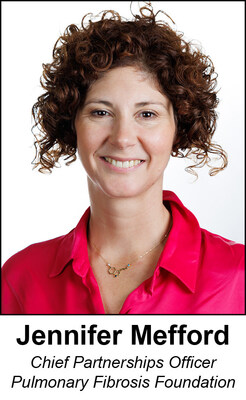 The Pulmonary Fibrosis Foundation has appointed Jennifer Mefford as Chief Partnerships Officer.