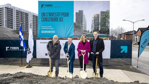 Fonds de solidarité FTQ breaks ground on a 12-storey mass timber rental building in Terrebonne