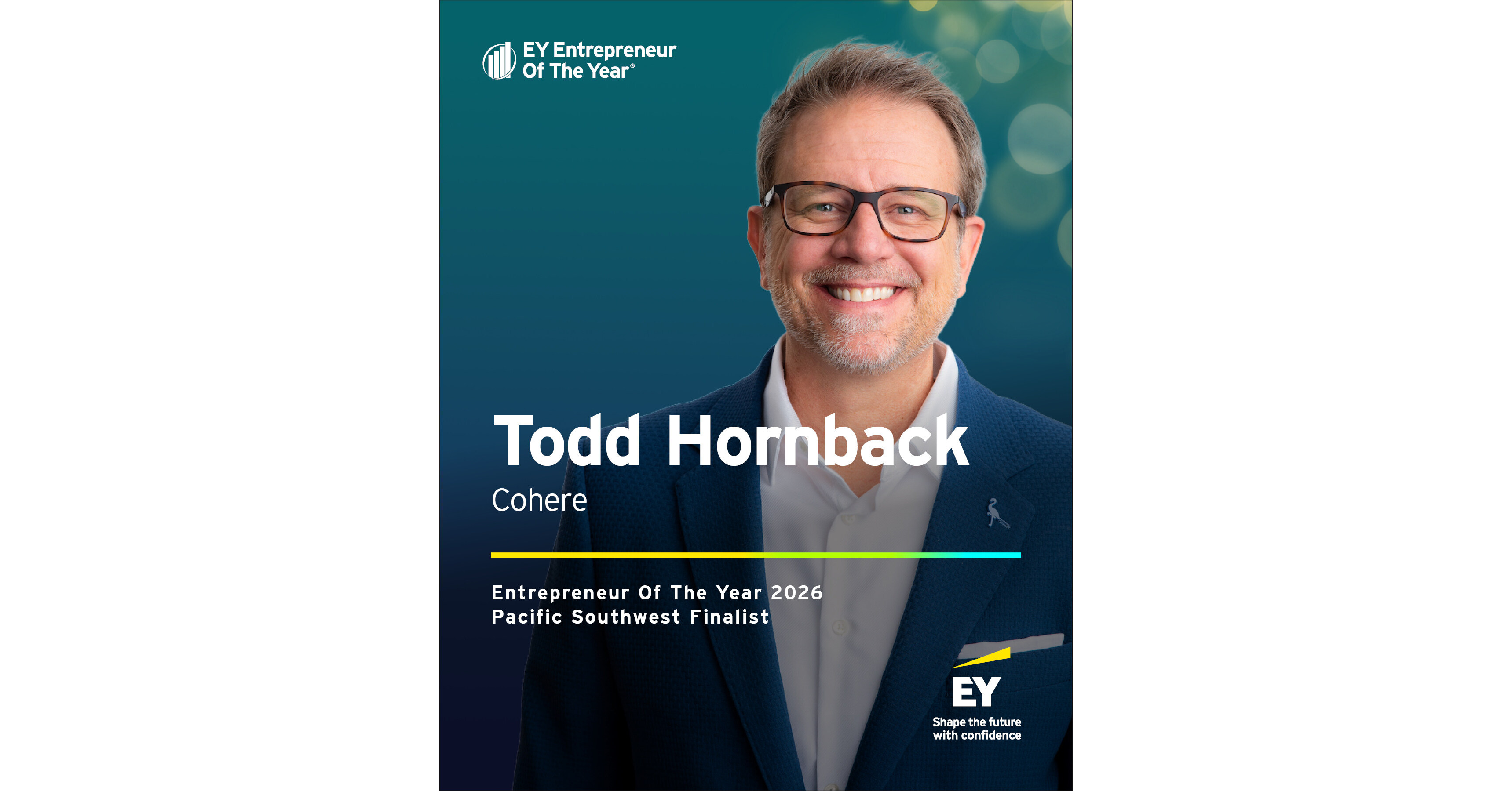 Todd Hornback of Cohere named Entrepreneur Of The Year® 2026 Pacific Southwest finalist by EY US
