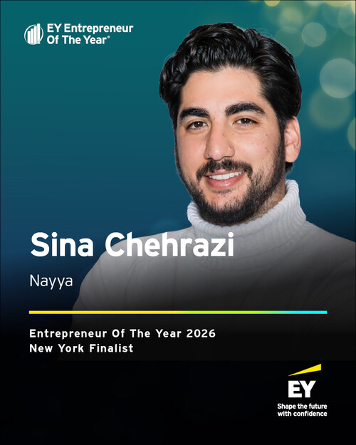 Sina Chehrazi is nominated for the Entrepreneur of the Year 2026 New York by EY US.