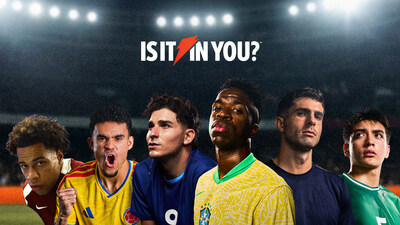 La nueva campaña global recuerda a los atletas que confíen en lo que los trajo hasta acá: el sudor, los sacrificios y la ciencia detrás de la mezcla de electrolitos comprobada #1 de Gatorade. De izquierda a derecha: Tajon Buchanan, Luis Díaz, Julián Álvarez, Vini Jr, Christian Pulisic, Gilberto Mora.