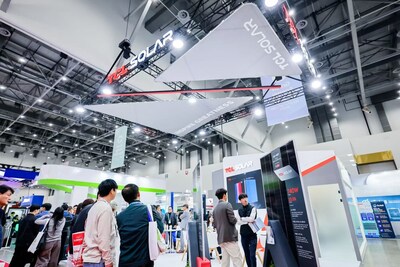 The TCL Solar booth was bustling with visitors throughout the event.