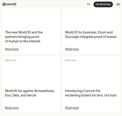 World ID (PRNewsfoto/Eightco Holdings (NASDAQ: ORBS))