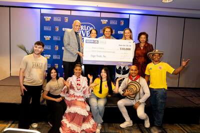 Goya Foods celebra sus 90 años con el patrocinio de la gira «TOUR AL SOL 2026» de Carlos Vives y dona 50.000 dólares a niños y familias necesitadas (PRNewsfoto/Goya Foods)