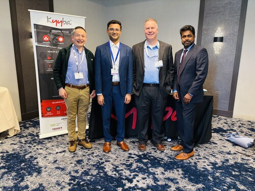 Connecting ideas, leadership, and innovation— great conversations at the forefront of digital transformation. Kyyba team with secretary Synder and Massachusetts technical leadership (PRNewsfoto/Kyyba)