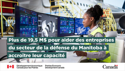 Le gouvernement du Canada investit dans l'industrie de Winnipeg pour renforcer la capacité de défense du Canada