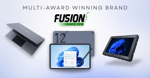 Fusion5 rugged Windows tablet designed for industrial and enterprise applications, assembled in the United States