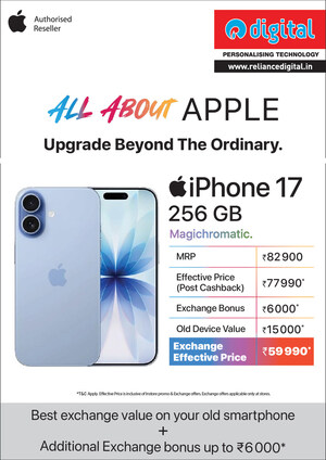 Reliance Digital's 'All About Apple' Campaign Brings Best Apple Deals and Price Drops on iPhone 17, MacBook &amp; More