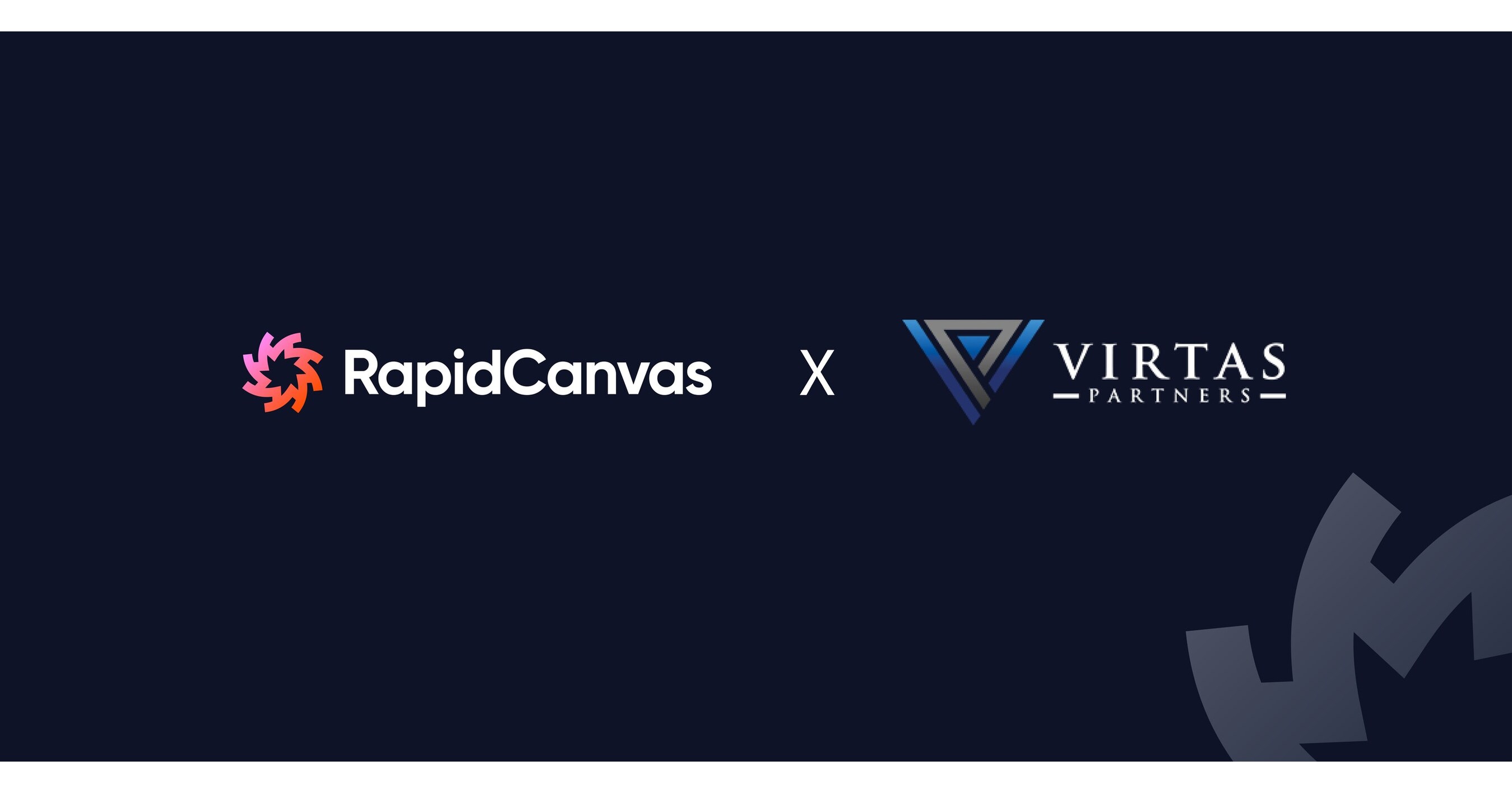 Virtas and RapidCanvas Announce Strategic Partnership to Transform Financial Consulting into AI-Powered Execution