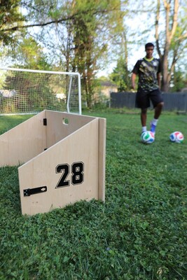 Build a backyard soccer rebounder!