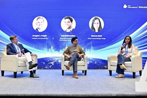 At the Antom US Merchant Summit in San Francisco, March 2026, Ant International President, Douglas Feagin, joins leaders from Visa and Google to highlight the critical role of partnerships for agentic commerce.