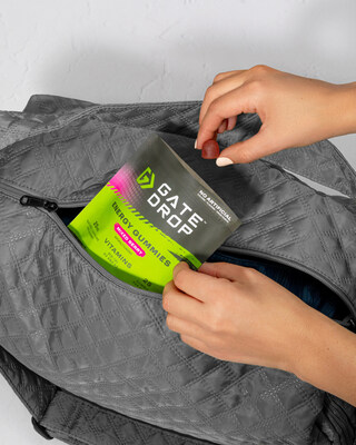 GateDrop energy gummies don't freeze, require no refrigeration, and carry a two-year shelf life, making them as practical as they are portable. They fit in a pocket, a gym bag, a jacket, or a backpack. They’re ready to go on all of life’s adventures.