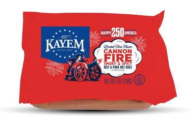 Kayem Turns Up the Heat with Launch of "Cannon Fire" Hot Dog to celebrate America's 250th birthday