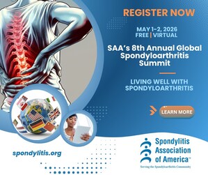 SAA's 8th Annual Global Spondyloarthritis Summit to Empower Patients with Practical Strategies for Living Well with Spondyloarthritis