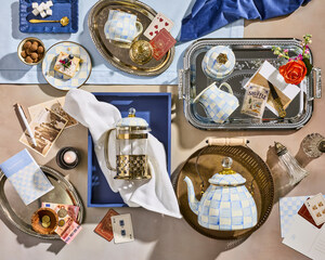 MacKenzie-Childs Introduces Sky Check, a Bright and Breezy New Blue that Reimagines the Iconic Pattern